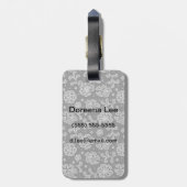 Lace-stofpatroon 1 bagagelabel (Achterkant verticaal)