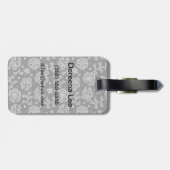 Lace-stofpatroon 1 bagagelabel (Achterkant horizontaal)