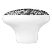 Lace-stofpatroon 1 keramische knop (Zijkant)