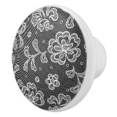 Lace-stofpatroon 1 keramische knop (Rechts)