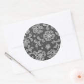 Lace-stofpatroon 1 ronde sticker (Envelop)