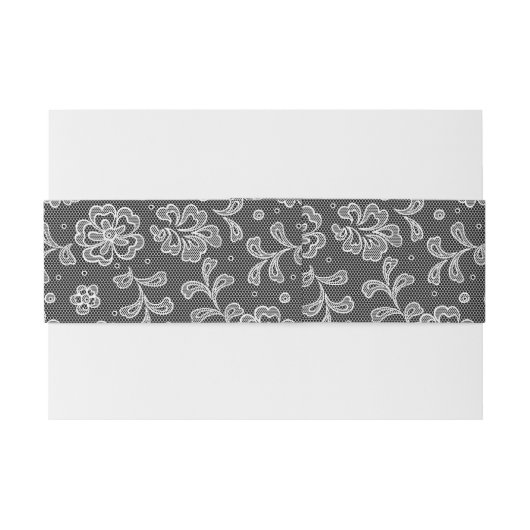 Lace-stofpatroon 1 uitnodigingen wikkel (Achterkant Voorbeeld)