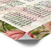 Lace Swirl Tea Roos - Tabel Zetel Poster (Hoek)