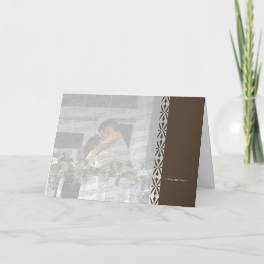 Lace Thank You Bedankkaart (Voorkant)