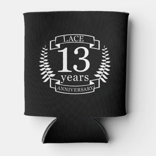 Lace Traditional bruiloft 13 jaar Blikjeskoeler (Voorkant)