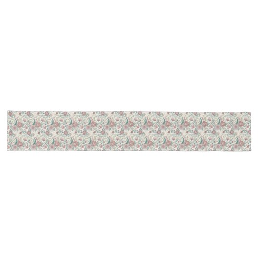 Lace-Trimmed Table Runner met Victoriaans bloemen Lange Tafelloper (Horizontaal)