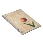 Lace Tulips for ever Funeral Guest Book Notitieboek (Rechterzijde)