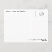 Lace Uitzicht French Quarter New Orleans Briefkaar Briefkaart (Achterkant)