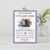 "Lace Up Schaatsen, het is game time" ijshockey Kaart (Staand voorkant)