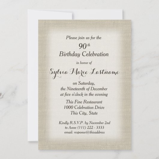  Lace Verjaardag met Foto Kaart (Achterkant)