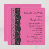 Lace Vrijgezellenfeest 2 (fuchsia) Kaart (Voorkant / Achterkant)