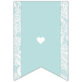 Lace Vrijgezellenfeest Banner met Date - Bunting F (Eerste vlag)