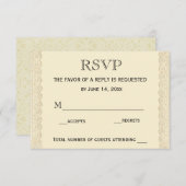 Lace Wedding Cherry Blossom RSVP-kaart RSVP Kaartje (Voorkant / Achterkant)