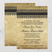  Lace Wedding Kaart (Voorkant / Achterkant)