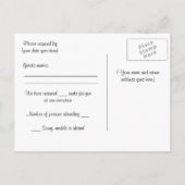 Lace Wedding RSVP kaart (Achterkant)