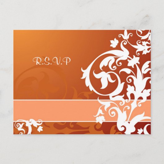 Lace Wedding RSVP kaart (Voorkant)