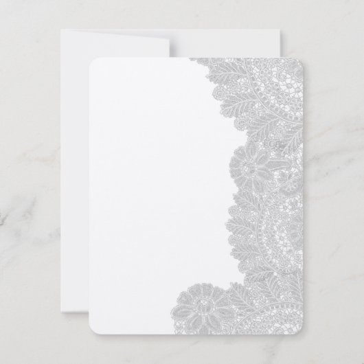  Lace Wedding Save the Date (Achterkant)