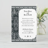 Lace Wedding Uitnodiging (Staand voorkant)