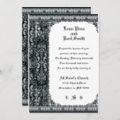 Lace Wedding Uitnodiging (Voorkant / Achterkant)