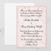 Lace Wedding Uitnodiging (Voorkant / Achterkant)