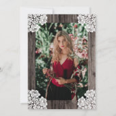 Lace Wood Foto Zursing School Medical Afstuderen Kaart (Achterkant)