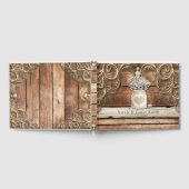 Lace Wood Rustic  Western Elegant Wedding Gastenboek (Volledig)