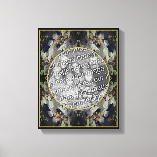 Lacecap Hortensia Frame Maak Je Eigen Foto Canvas Afdruk (Voorkant)