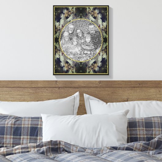 Lacecap Hortensia Frame Maak Je Eigen Foto Canvas Afdruk (Insitu (Slaapkamer))