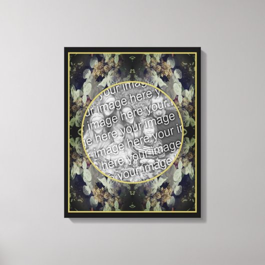 Lacecap Hortensia Frame Maak Je Eigen Foto Canvas Afdruk (Voorkant)