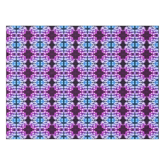 Lacecap Hydrangea Black White Tinted Abstract Tafelkleed (Voorkant (Horizontaal))