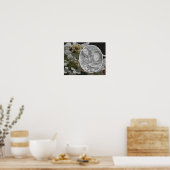 Lacecap Hydrangea Flower Creëer Uw eigen foto Poster (Keuken)