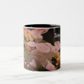 Lacecap Hydrangea Vloer, gepersonaliseerd Tweekleurige Koffiemok (Center)