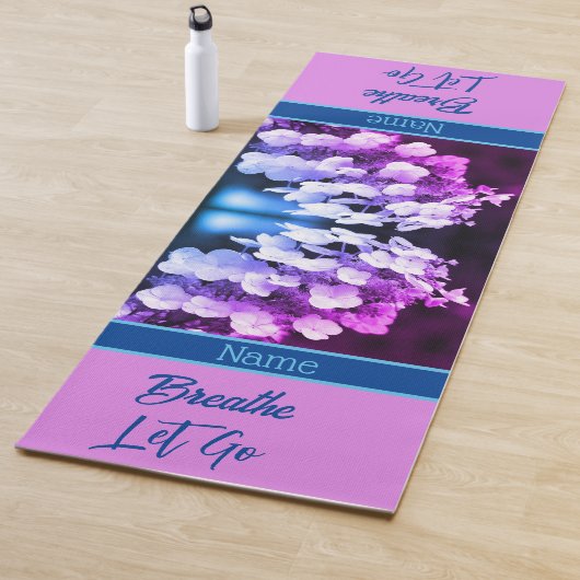 Lacecap Hydrangea Vloer, gepersonaliseerd Yogamat (In situ)