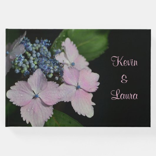 Lacecap Hydrangea Wedding Gastenboek (Voorkant)