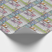 Laced Beige Lila: naadloos Cadeaupapier (Hoek)
