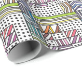 Laced Beige Lila: naadloos Cadeaupapier (Rol Hoek)