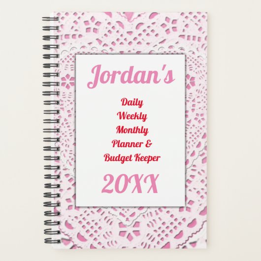 Laced Heart Budget Planner (Voorkant)