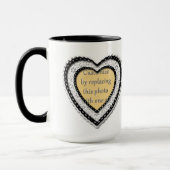 Laced Heart Photo-Lijst Mok (Links)