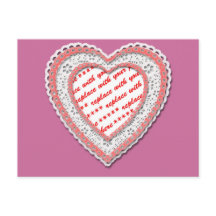 Laced Heart Shaped Photo Lijst