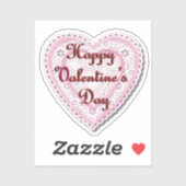 Laced Heart Valentijnsdag Sticker (Vel)