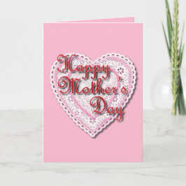 Laced Heart voor Moederdag (Vandaag is het voor jo Kaart