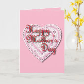 Laced Heart voor Moederdag (Vandaag is het voor jo Kaart (Gele Bloem)