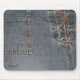 Laced Up Denim Mousepad Muismat
