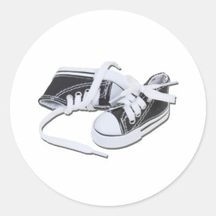 LacedTennisShoes032112.png Ronde Sticker