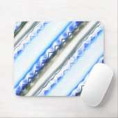 Lacelike op brede strepen in blauwe tint om grijs muismat (Met muis)