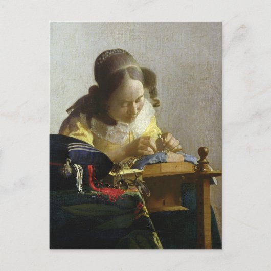 Lacemaker, 1669-70 briefkaart (Voorkant)