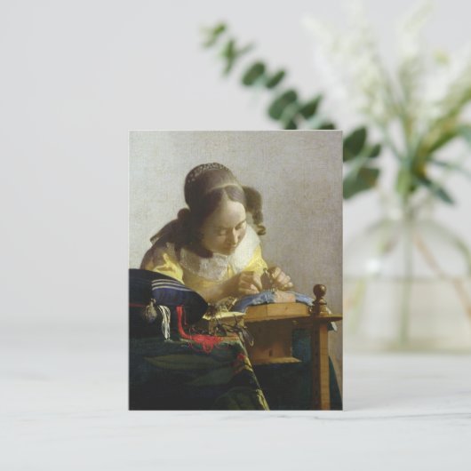 Lacemaker, 1669-70 briefkaart (Staand voorkant)