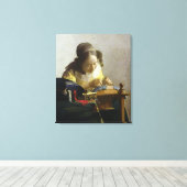 Lacemaker, 1669-70 canvas afdruk (Insitu (Houten vloer))