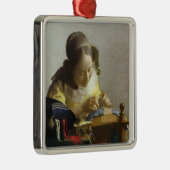 Lacemaker, 1669-70 metalen ornament (Rechts)