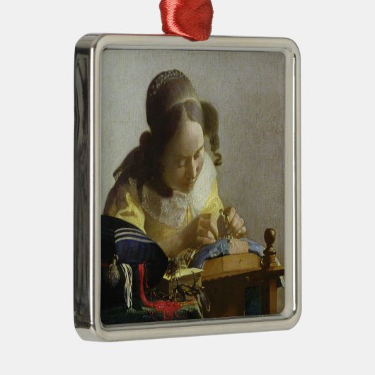 Lacemaker, 1669-70 metalen ornament (Rechts)